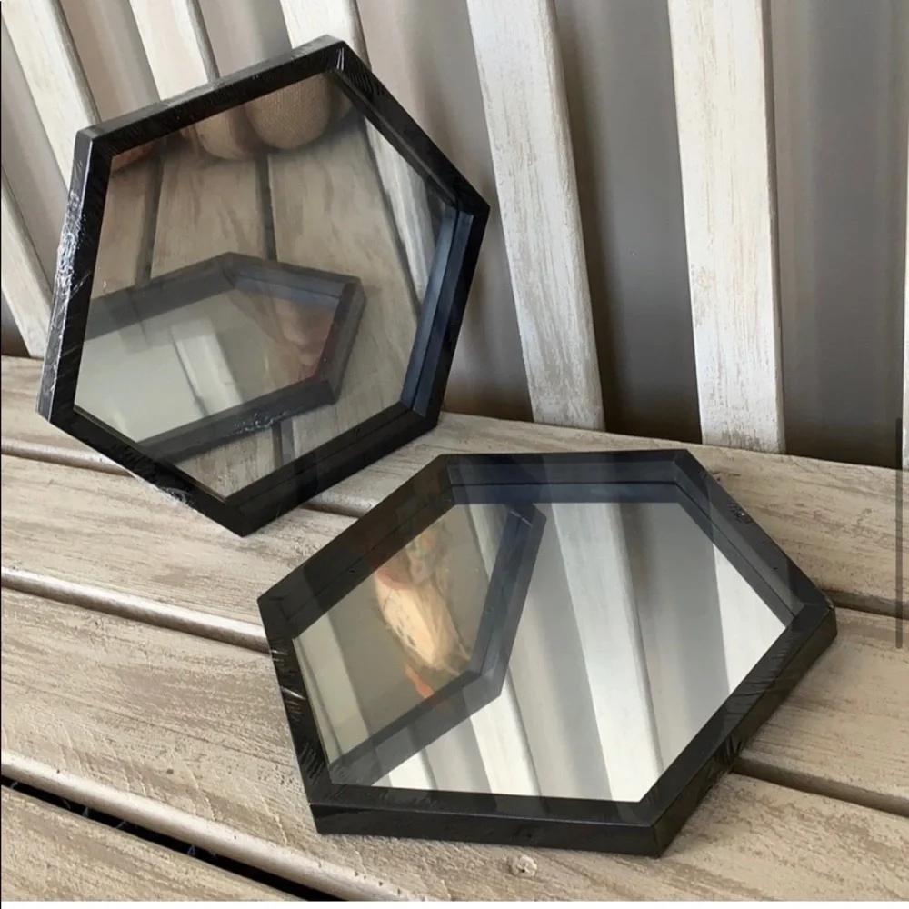 Hexagon Mirror Set (Black) 🪞🆕🪞